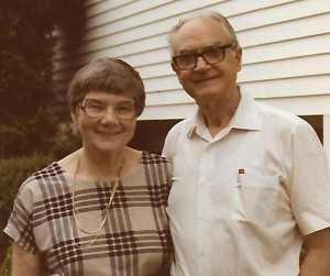 Jean Murley Frazier with her husband Vern in 1984.