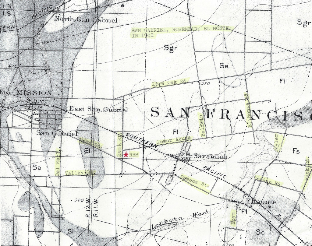 Map of Rosemead, 1901