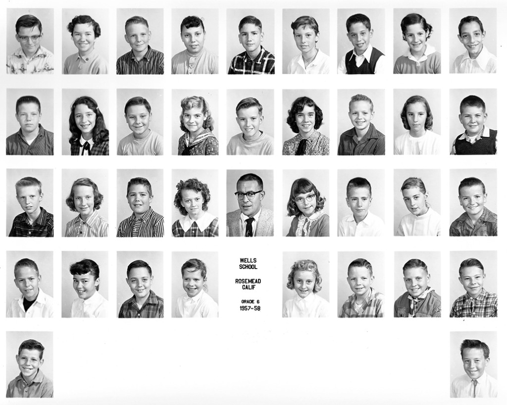 Wells 6th Grade 1957-1958