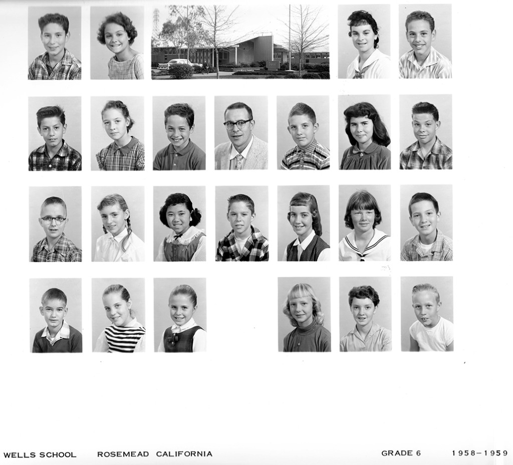 Wells 6th Grade 1958-1959