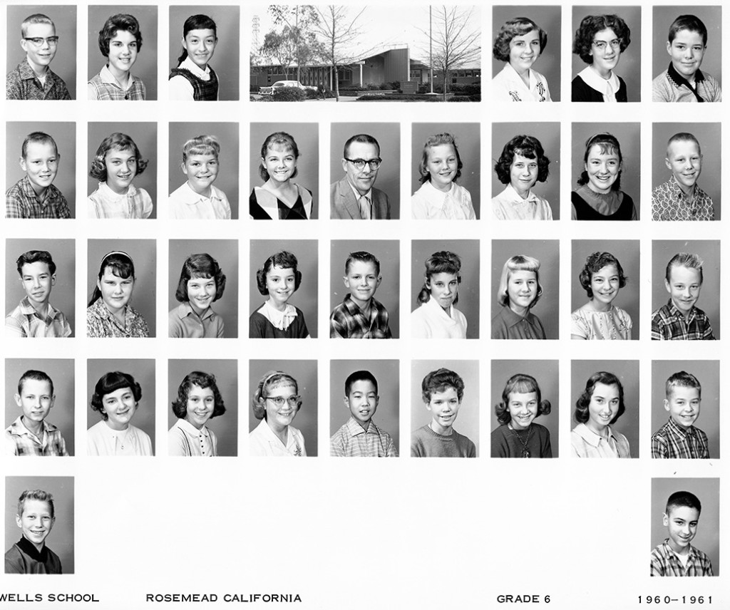 Wells 6th Grade 1960-1961