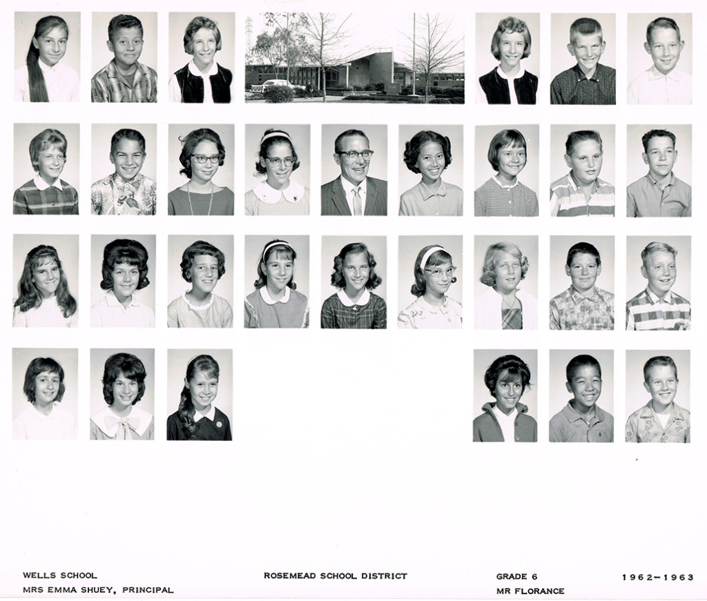 Wells 6th Grade 1962-1963