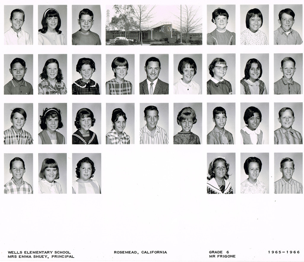 Wells 6th Grade 1965-1966